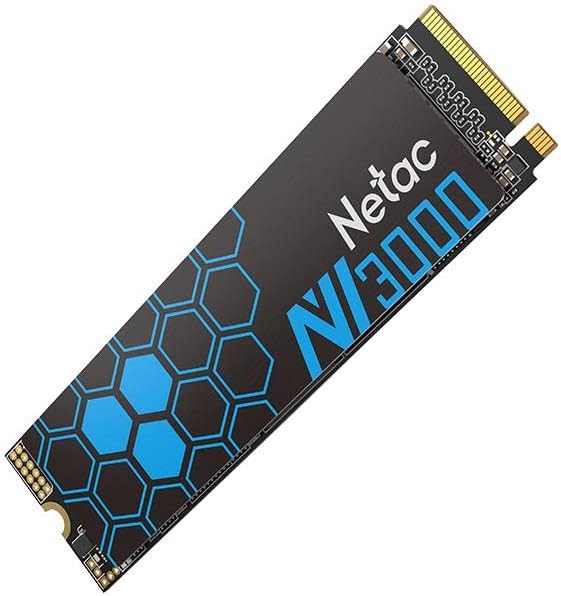 Netac 500GB NV3000 M.2 NVMe SSD, M.2 2280, PCIe3, 3D TLC NAND, R/W 3100/2100 MB/s, 200K/190K IOPS, PC, Laptop