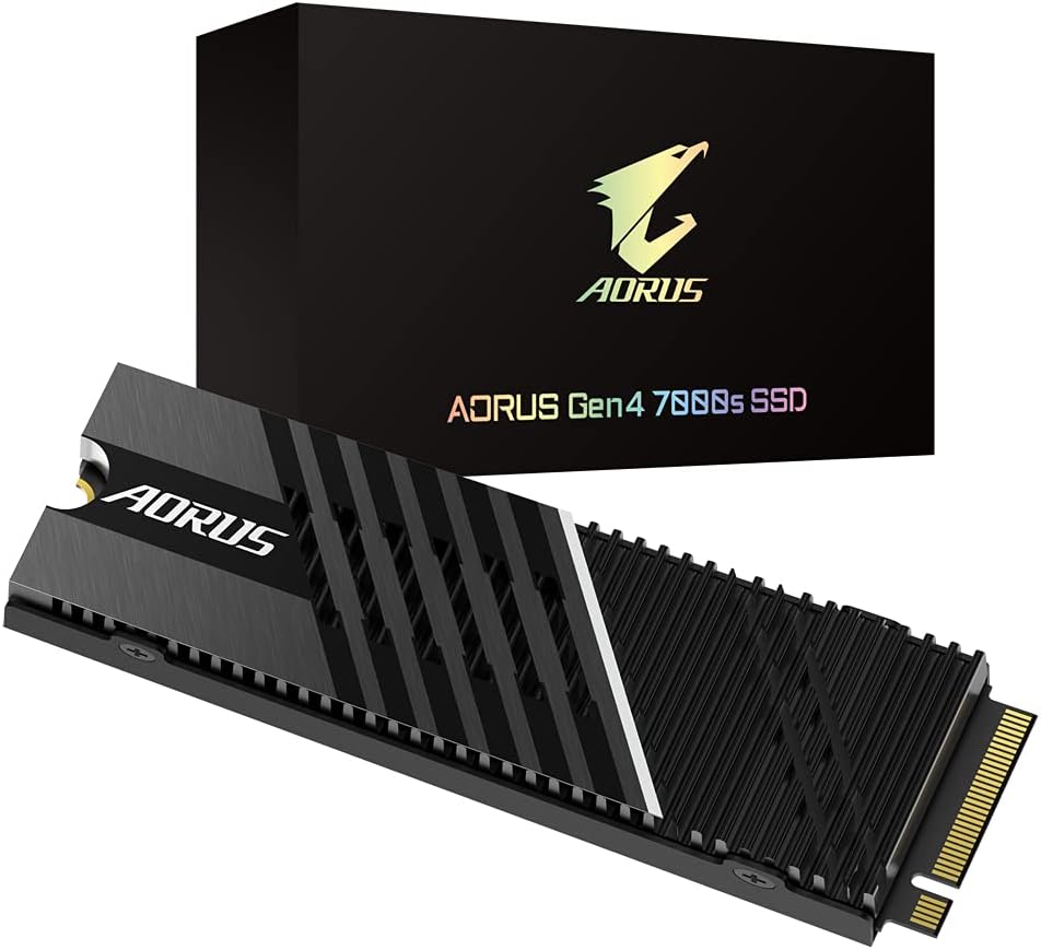 Gigabyte AORUS 7000s 1TB M.2 PCIe 4.0 x4 NVMe PC SSD/Solid State Drive with Heatsink 7000MB/s Read, 5500MB/s Write, PS5 Compatible