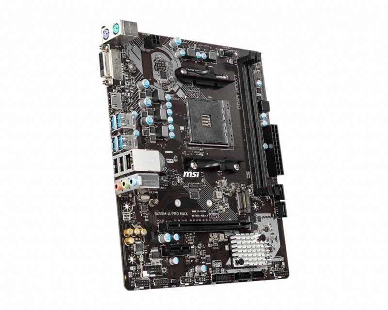 MSI AMD B450M-A Pro Max AM4 mATX PC Motherboard