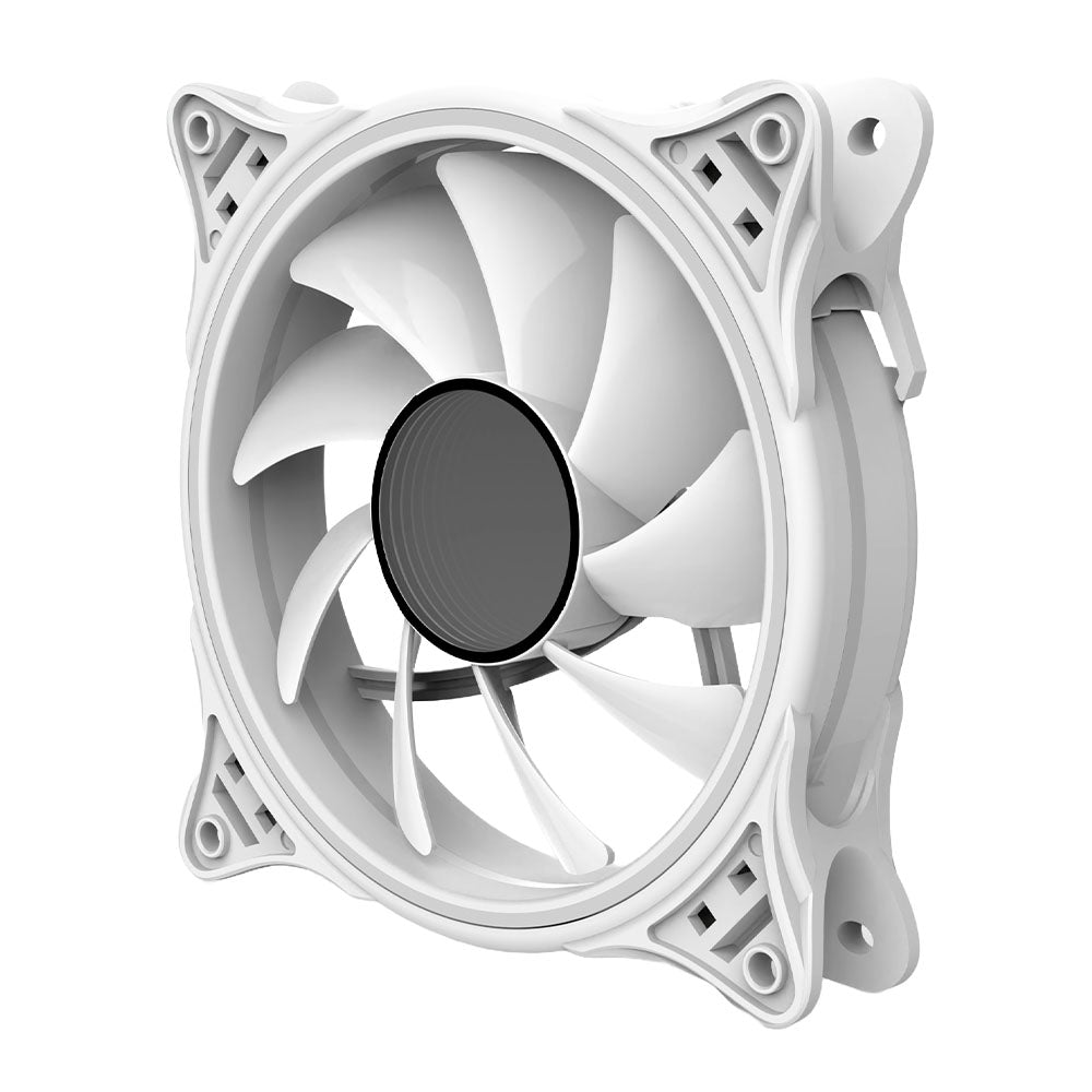Vida White Infinity01 12cm ARGB Dual Ring PC Case Fan, Hydraulic Bearing, Infinity Mirror Effect, 1200 RPM,