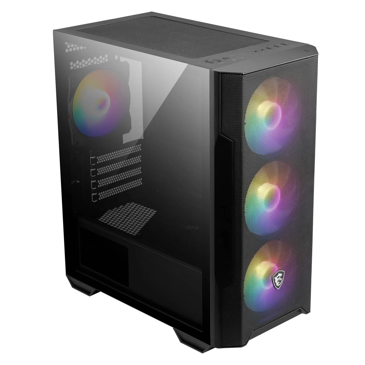 MSI MAG FORGE M100R Compact /  Micro Tower PC Gaming Case - Black