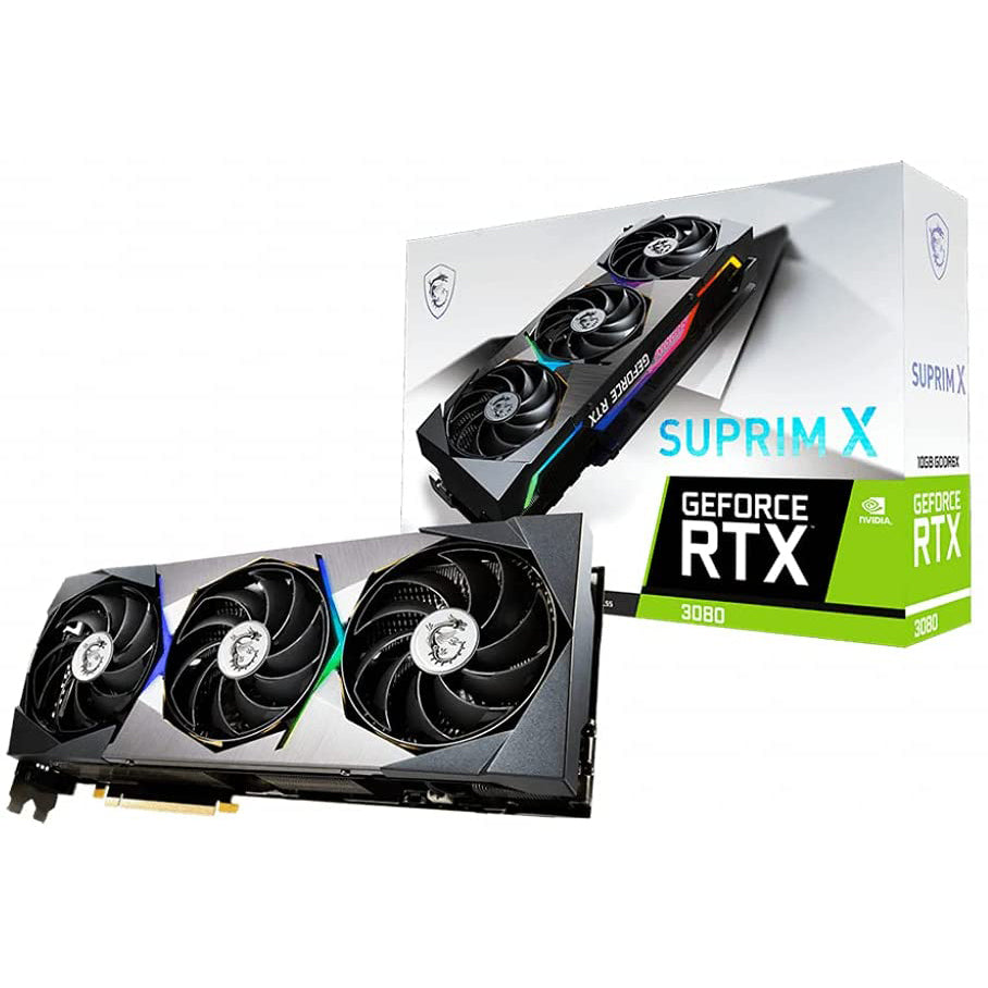 MSI NVIDIA GeForce RTX 3080 10GB SUPRIM X LHR Ampere Graphics Card