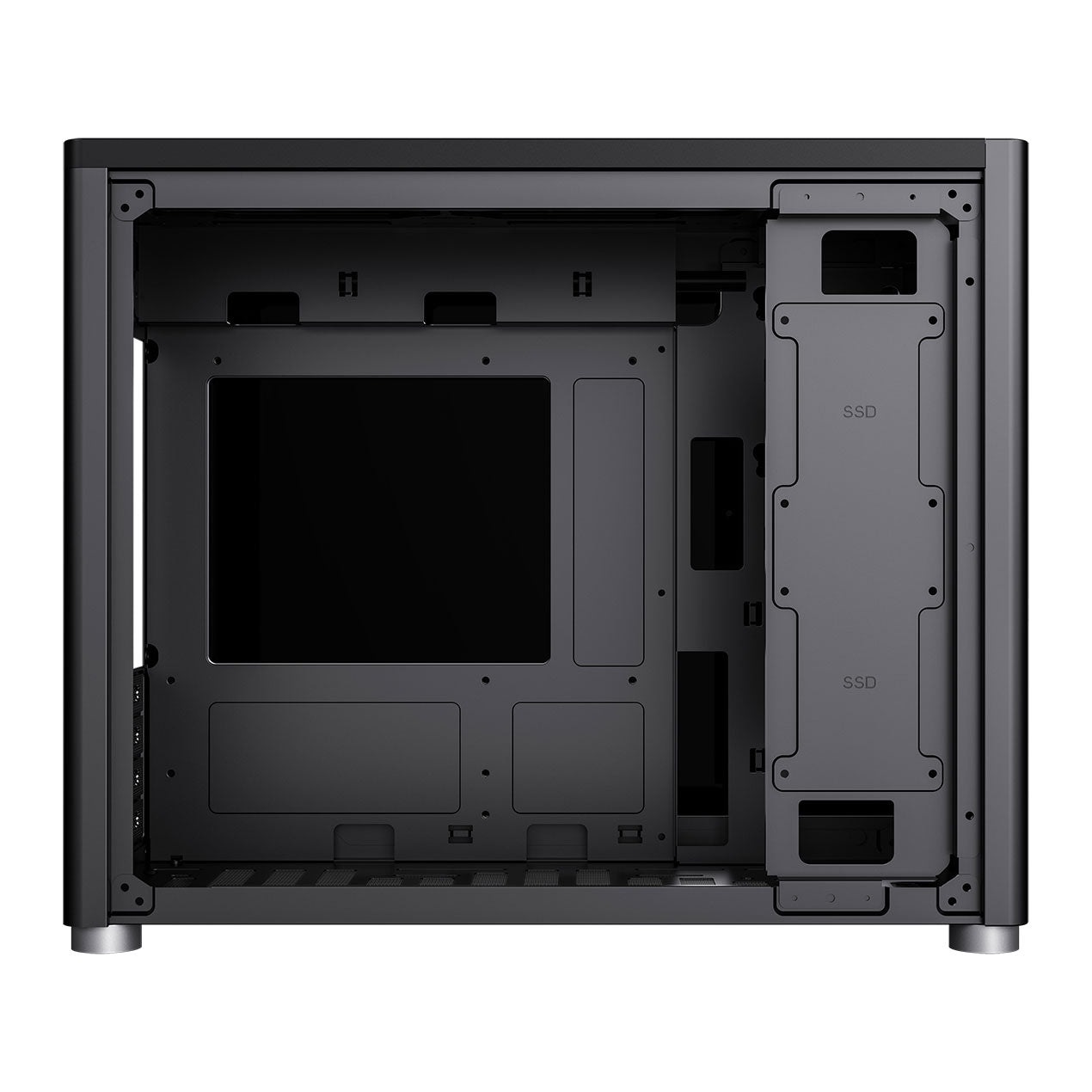 GameMax Black Spark Gaming Cube mATX Tempered Glass Panel PC Case