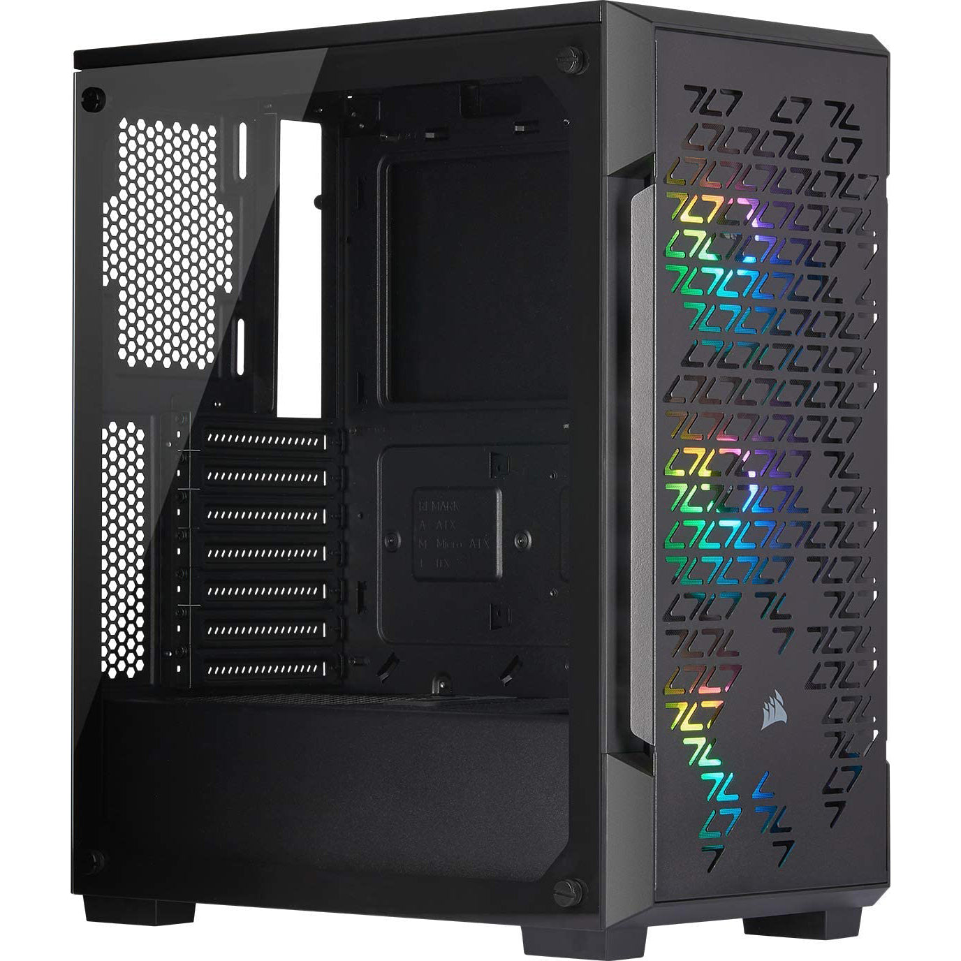 Corsair Black iCUE 220T Addressable RGB Airflow Midi PC Gaming Case