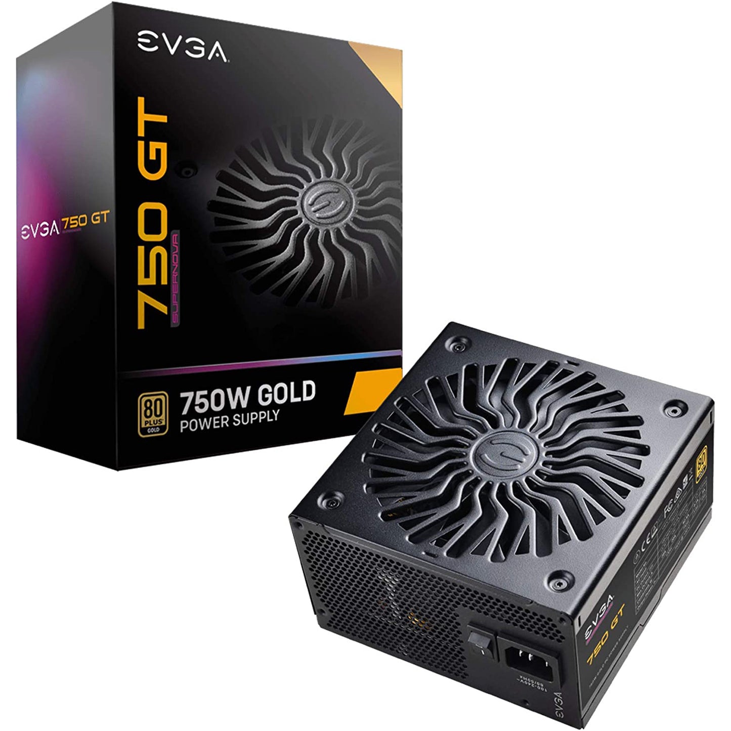 EVGA SuperNOVA 750 GT 80 PLUS Gold Fully Modular ATX PC Power Supply PSU