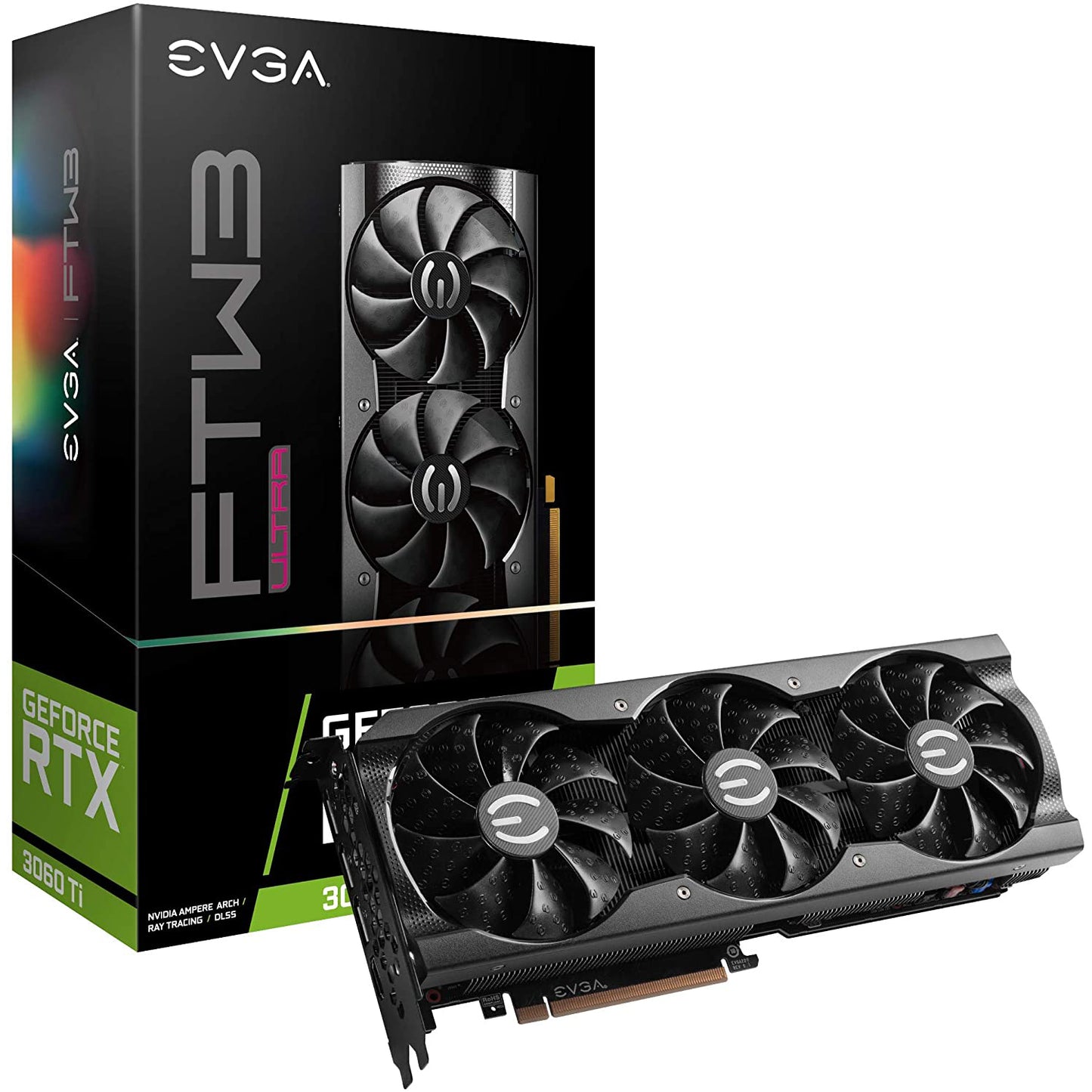 EVGA NVIDIA GeForce RTX 3060 Ti FTW3 ULTRA GAMING LHR 8GB Ampere Graphics Card