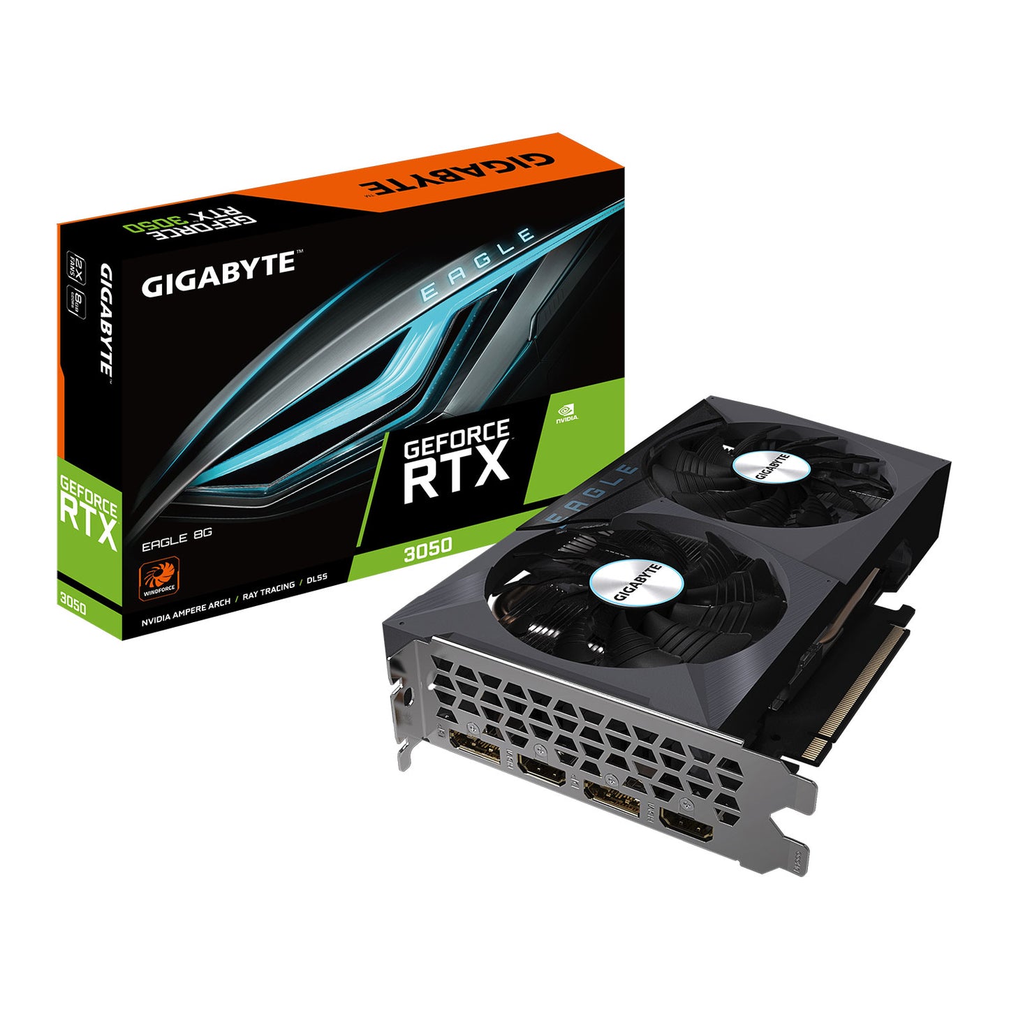 Gigabyte NVIDIA GeForce RTX 3050 8GB EAGLE Ampere PC Graphics Card GPU