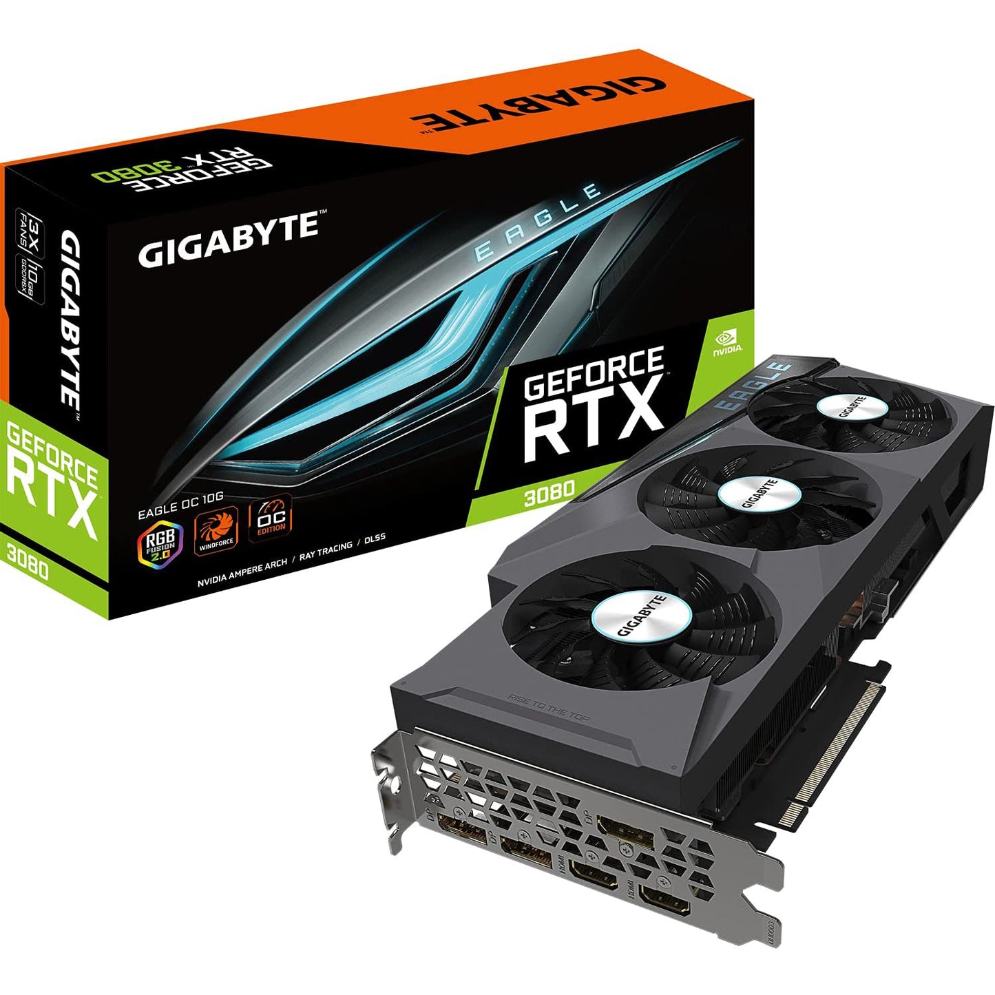 Gigabyte NVIDIA GeForce RTX 3080 EAGLE OC 10GB V2 LHR Graphics Card