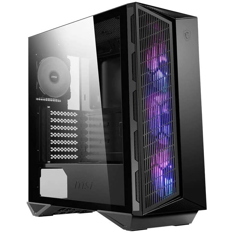 MSI MPG GUNGNIR 110M Black Mid Tower Tempered Glass PC Gaming Case