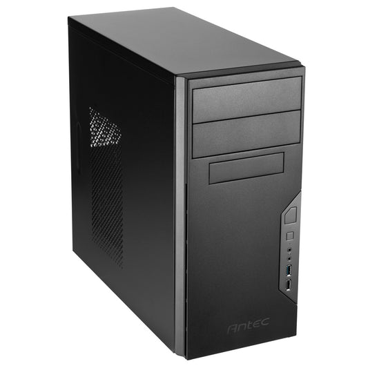 Antec VSK3000B U3/U2 Micro ATX Mid Tower PC Case, USB 3.0, Black with Black Interior