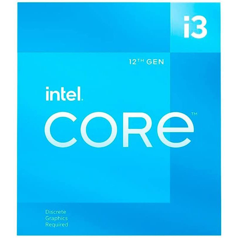 Intel Core i3 12100F 4 Core Alder Lake PC CPU / Processor S1700 3.3GHz, 4.3GHz Turbo