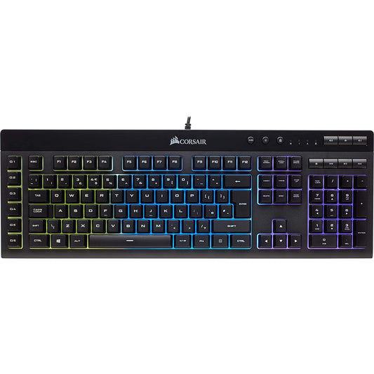 Corsair Wired K55 RGB Black Gaming USB Keyboard UK Layout