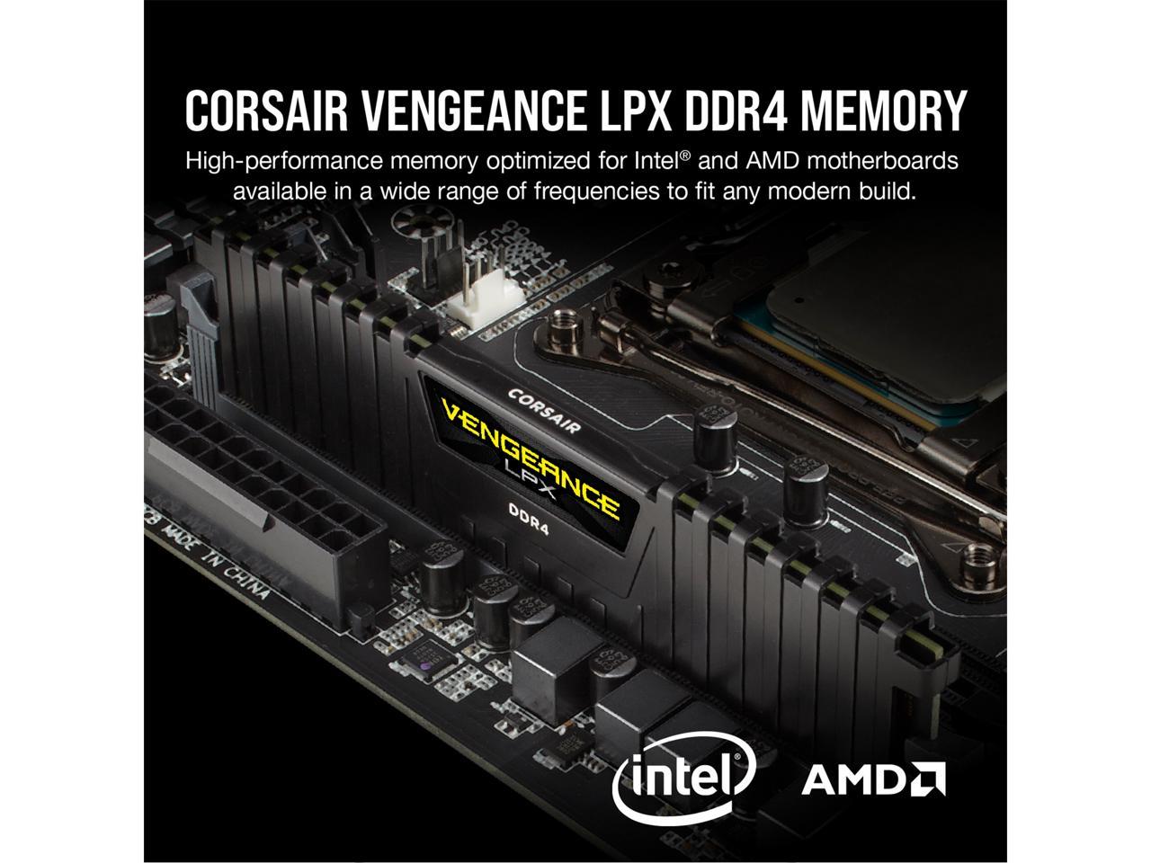 Corsair Vengeance LPX 8GB 2400MHz DDR4 PC Memory / RAM Module PC4-19200 (2400)