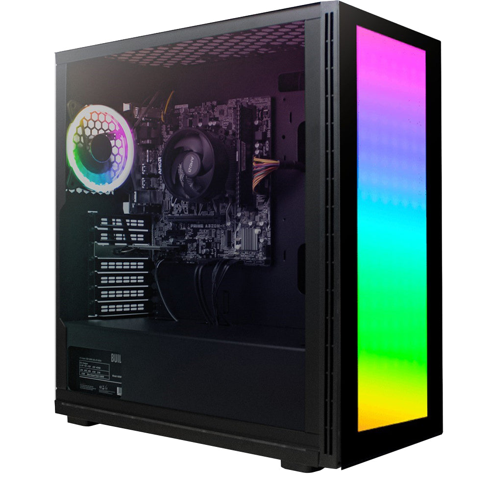 GameMax Lumina Lightboard PC Case With Glass Side Panel And Front Pixel Style Panel
