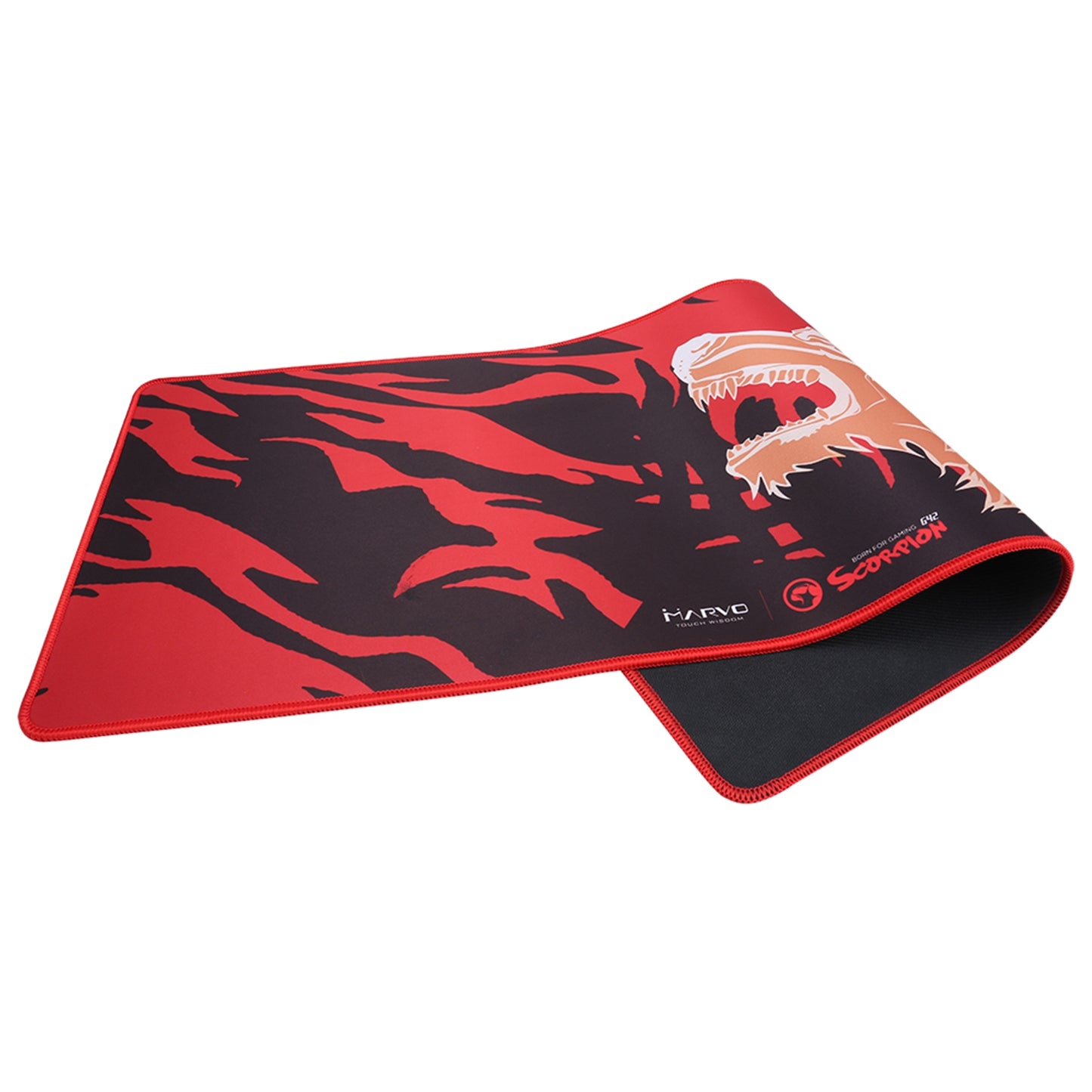 Marvo G42 Red and Black Gaming Mouse Pad XL 770x295x3mm, Waterproof, Smooth Surface for Optimal Gaming