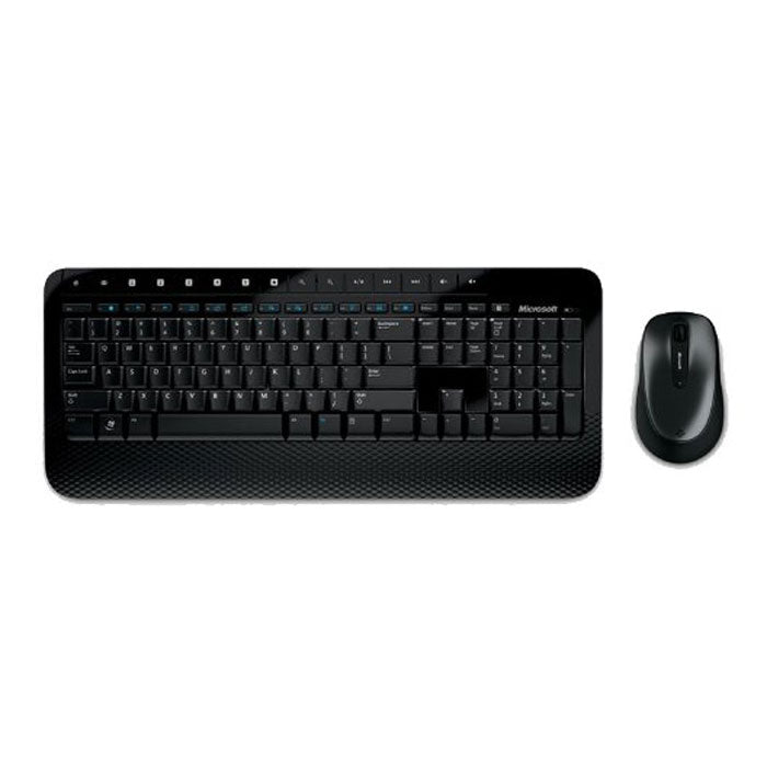 Microsoft Black Wireless Desktop 2000 USB PC Keyboard And Mouse Set