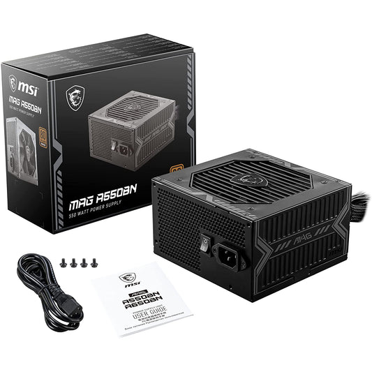 MSI MAG A550BN 550W 80+ Bronze Fully Wired Power Supply