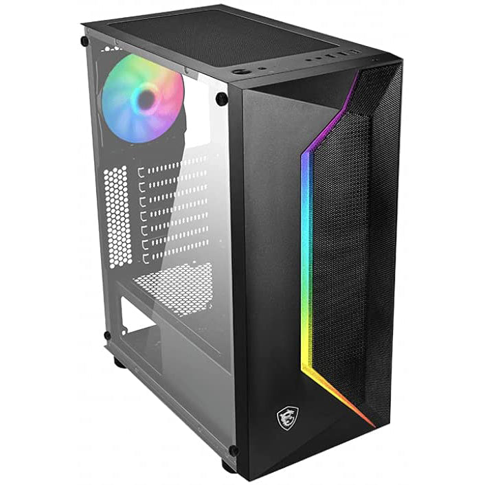 MSI Black MAG VAMPIRIC 100R Mid Tower Tempered Glass PC Gaming Case