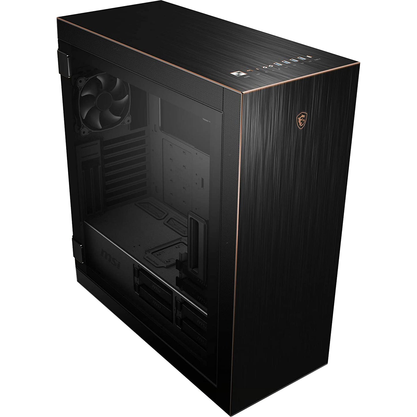 MSI MPG SEKIRA 500G Black/Gold Full Tower Tempered Glass PC Gaming Case